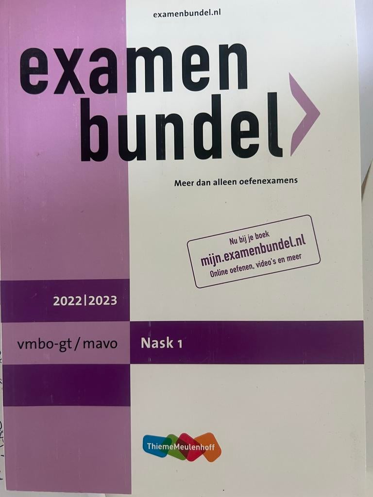 Nask1 examenbundel 2022/2023 vmbo/mavo, Ophalen of Verzenden, Nieuw, VMBO, Natuurkunde