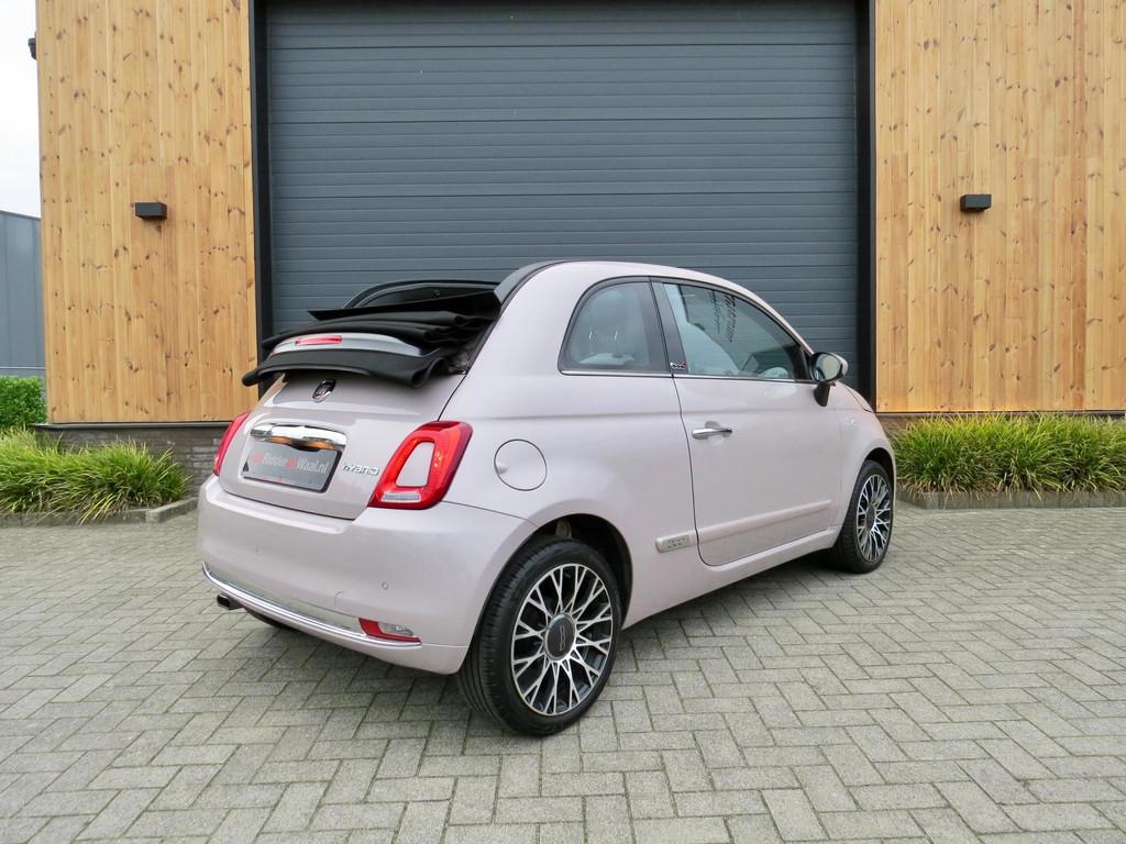 Fiat 500c 1.0 Hybrid Star *Big Navi *Carplay *Unieke kleur, Auto's, Voorwielaandrijving, Gebruikt, Overige kleuren, Cabriolet