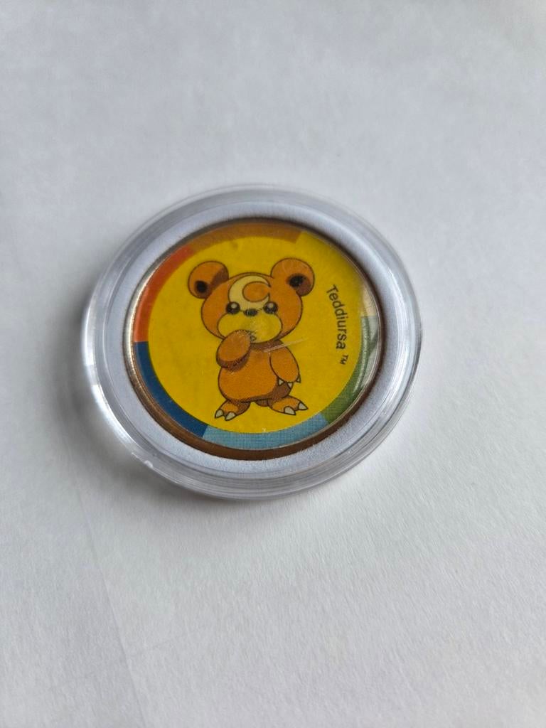 Pokémon Gotta Catch Em All 2001 TM Nintendo Coin Teddiursa, Ophalen of Verzenden, Zo goed als nieuw, Overige typen
