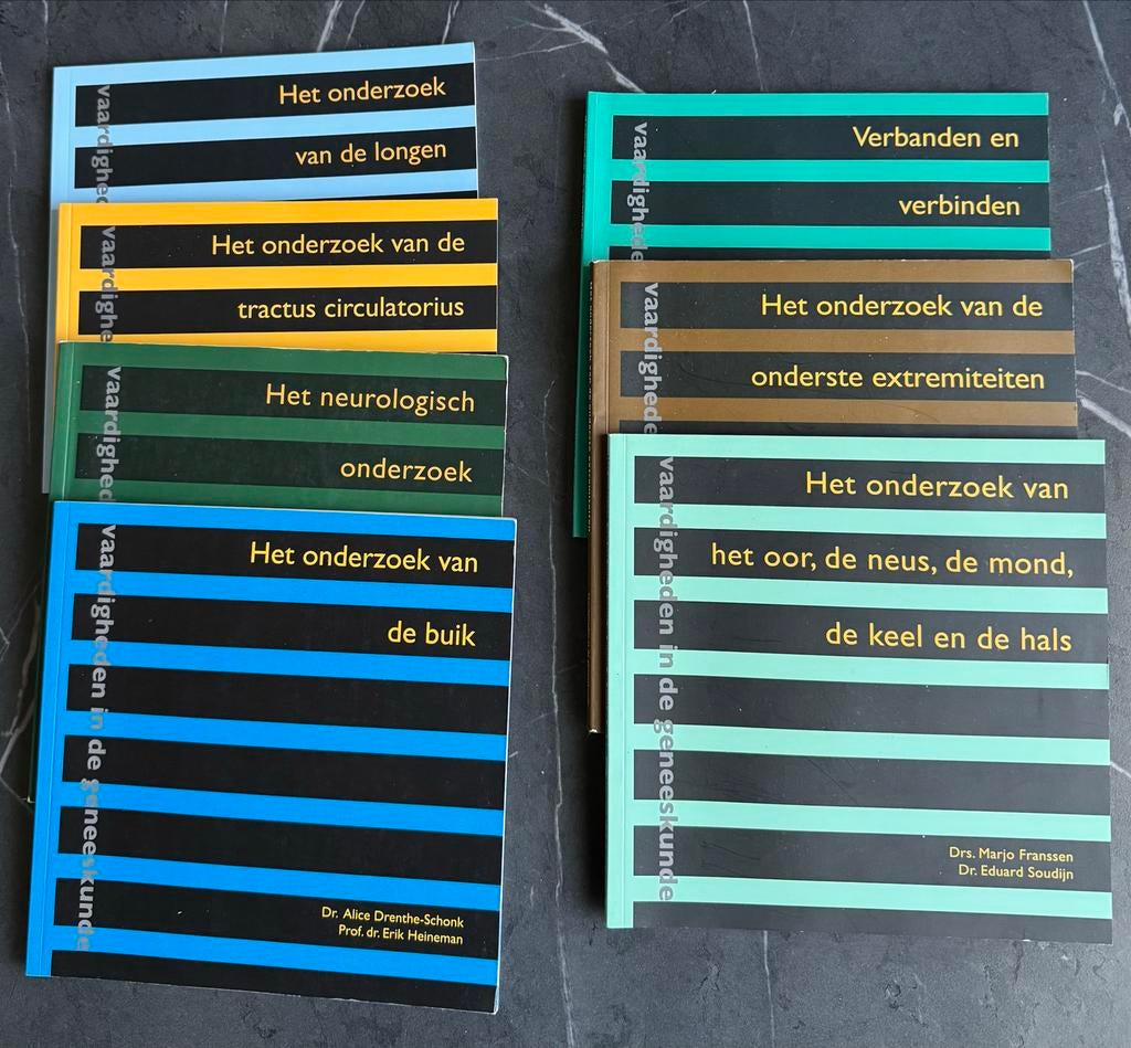 Boekjes Vaardigheden in de Geneeskunde (VIG) - Set van 7, Boeken, Ophalen of Verzenden, Beta, Zo goed als nieuw, WO