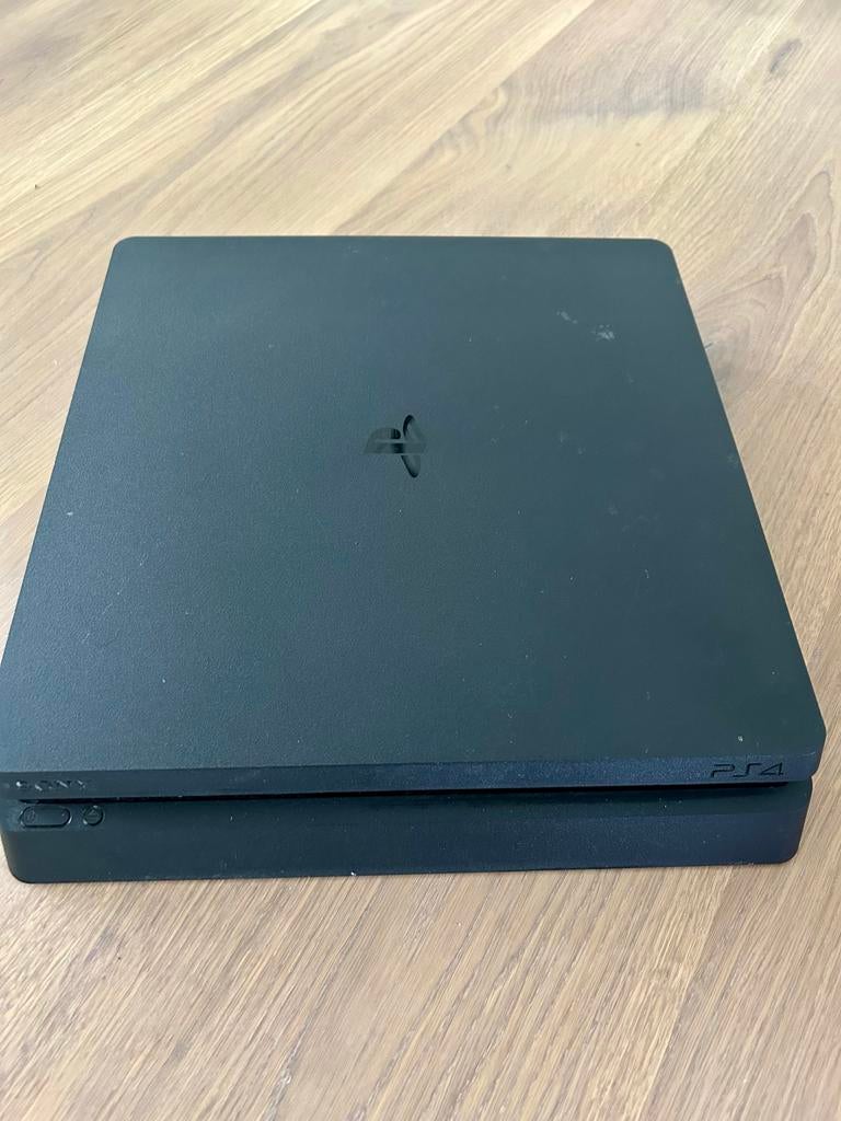 Sony PlayStation 4 Slim 1TB met witte DualShock 4, Ophalen, Gebruikt, 1 TB, Met 1 controller