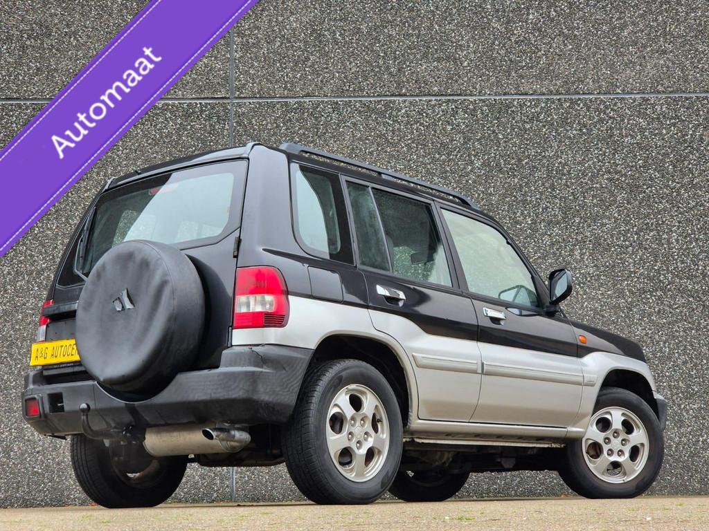 Mitsubishi Pajero Pinin 2.0 4x4/Airco/129PK/Trekhaak/Nw Apk, Stof, Gebruikt, 4 cilinders, Zwart