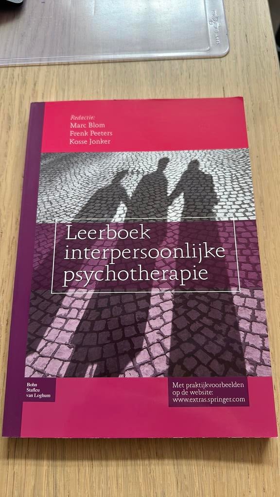 Leerboek Interpersoonlijke psychotherapie, Boeken, Psychologie, Ophalen of Verzenden, Zo goed als nieuw, Ontwikkelingspsychologie