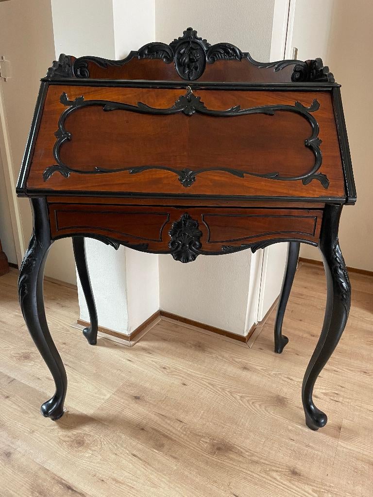 Antieke Willem 3 damessecretaire secretaire kast/kastje 1875, Antiek en Kunst, Antiek | Meubels | Kasten, Ophalen
