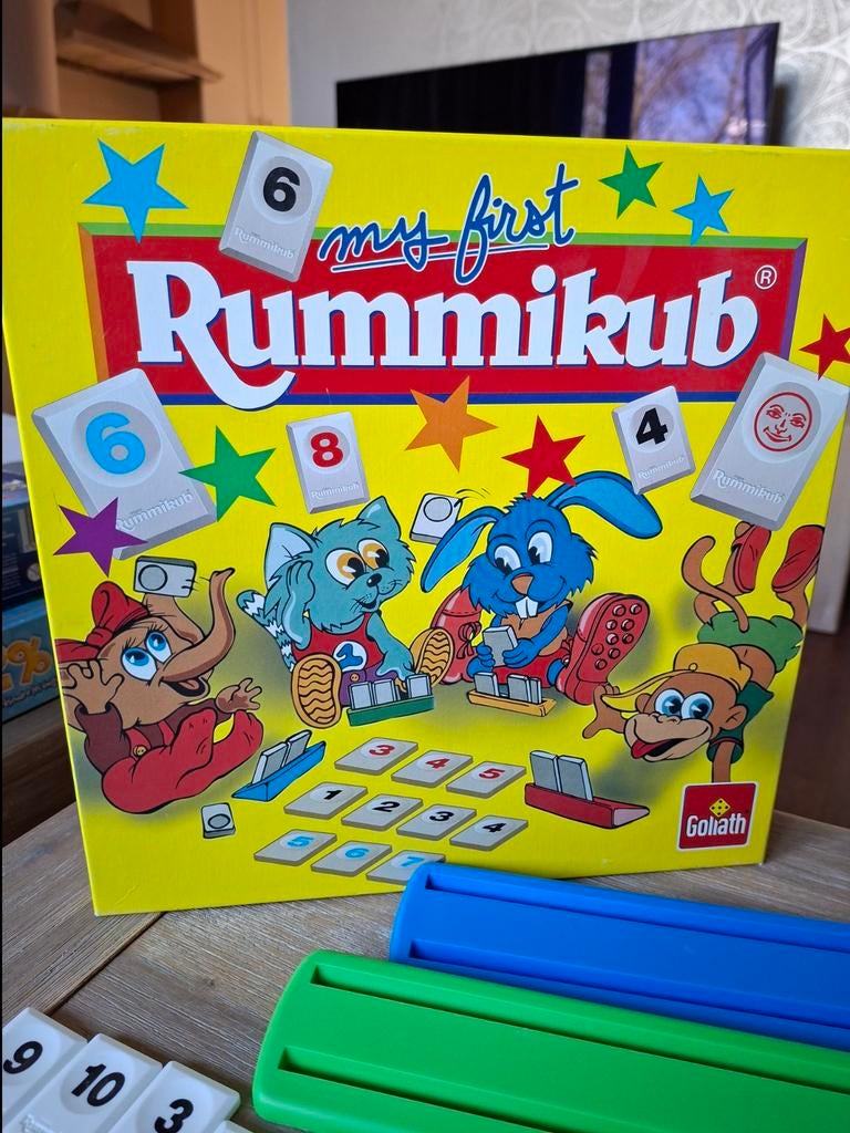 Mijn eerste Rummikub - Educatief tegelspel voor kinderen, Drie of vier spelers, Ophalen of Verzenden, Zo goed als nieuw, Goliath