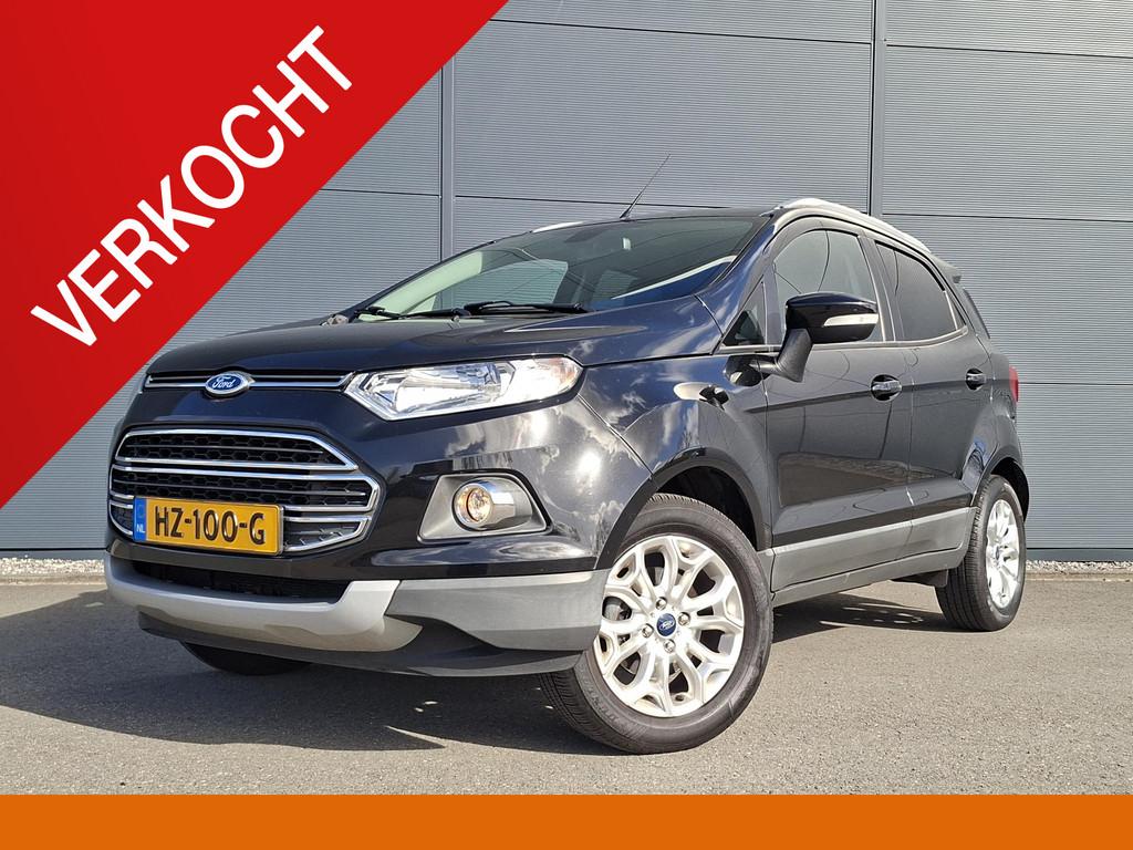 Ford EcoSport 1.5 Ti-VCT Titanium | Automaat | Trekhaak | Cr, Euro 6, 400 kg, Leder en Stof, Zwart