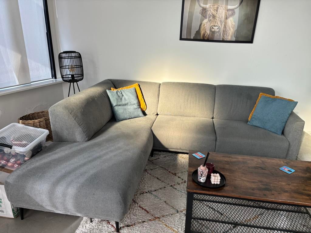 Hoekbank blauw - GRATIS afhalen, Ophalen, Zo goed als nieuw