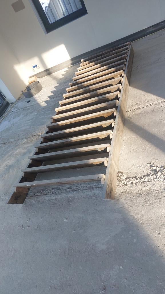 Stevige bouwtrap voor diverse klussen, Doe-het-zelf en Verbouw, Ladders en Trappen, Ophalen of Verzenden, Gebruikt, Trap, 2 tot 4 meter