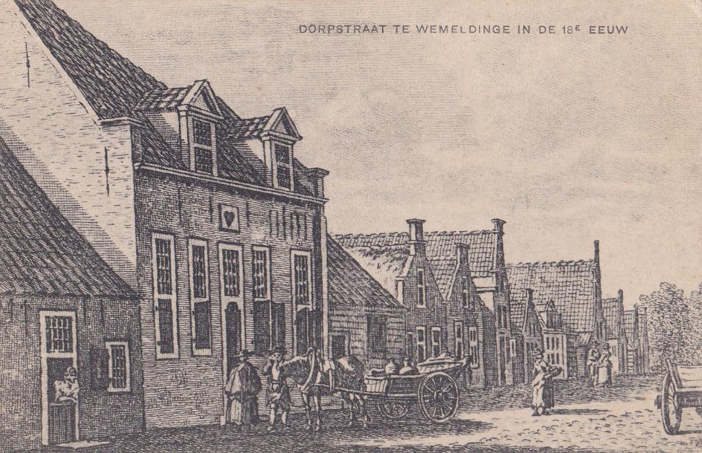 18338 Dorpstraat te Wemeldinge in de 16e eeuw Zeeland, Verzenden, 1920 tot 1940, Ongelopen, Zeeland