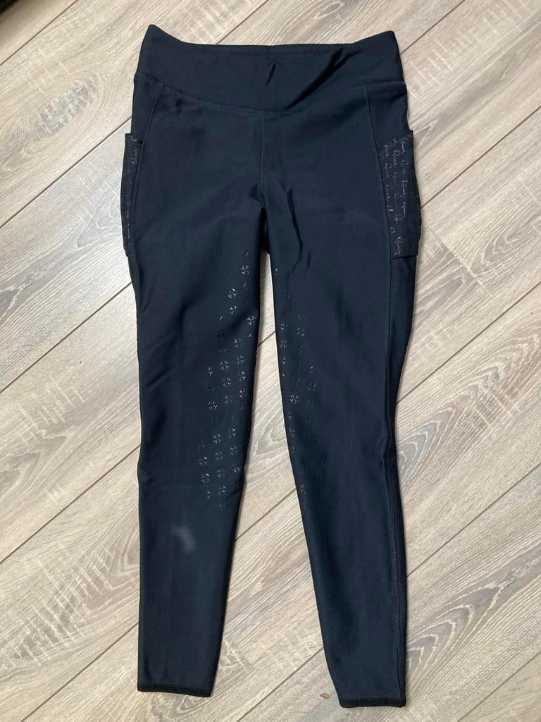 Rijlegging Quur zwart 42 warme fleecevoering rijbroek, Dieren en Toebehoren, Paardrijkleding, Overige soorten, Zo goed als nieuw