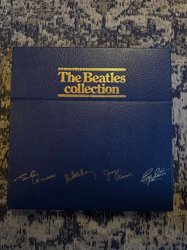 The Beatles Collection LP Box Set - Blauw Leer, Ophalen, 1960 tot 1980, Zo goed als nieuw, 12 inch