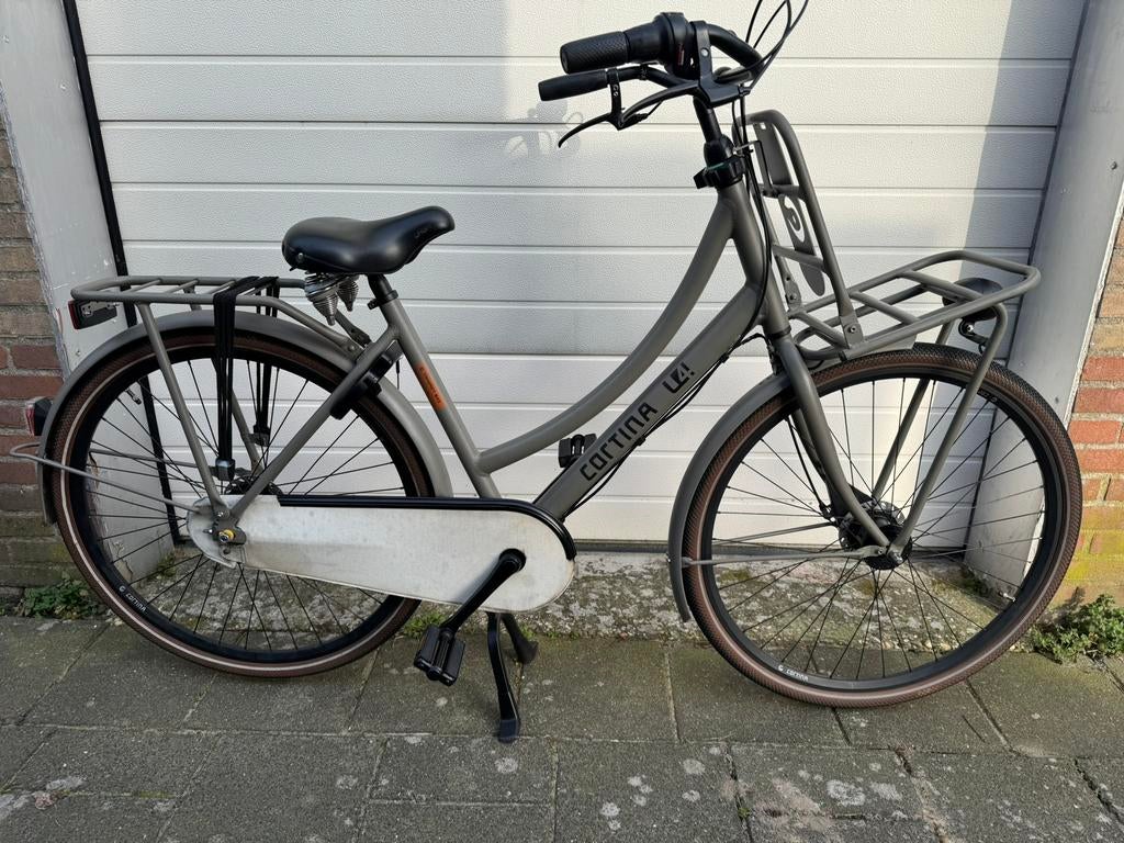 Cortina u4 28inch + 24inch u4 Tranportfietsen  Rn3 jettblack, Overige merken, Versnellingen, Zo goed als nieuw, 56 cm of meer