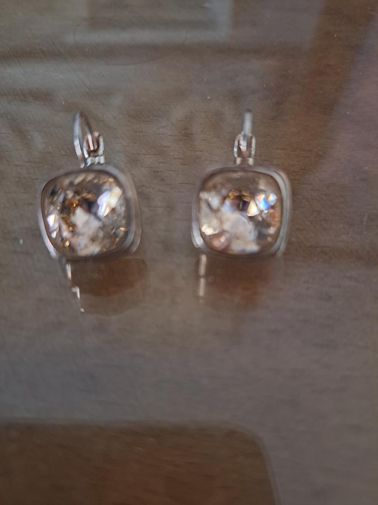 Prachtige rosé oorbellen van Camps & Camps, Sieraden, Tassen en Uiterlijk, Oorbellen, Met kristal, Overige materialen, Hangers