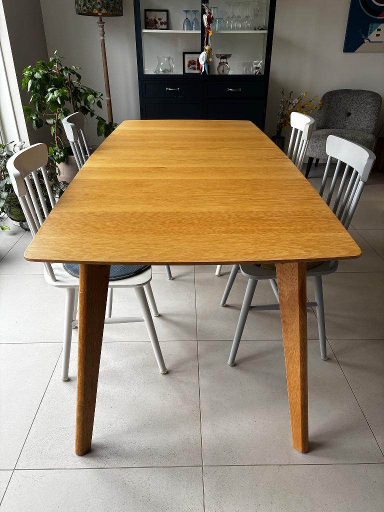 Uitschuifbare eettafel Maison du Monde 6/8/10 personen, Ophalen, Gebruikt, 200 cm of meer, 50 tot 100 cm