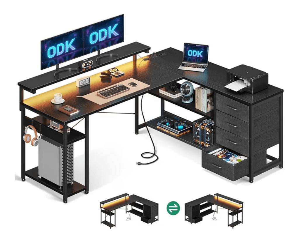 Desk, Ophalen, Gebruikt, Hout, Modern