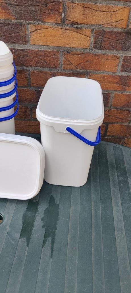 Honing emmer met deksel 10.4 liter, Huis en Inrichting, Emmers, Ophalen of Verzenden, Kunststof, Met deksel