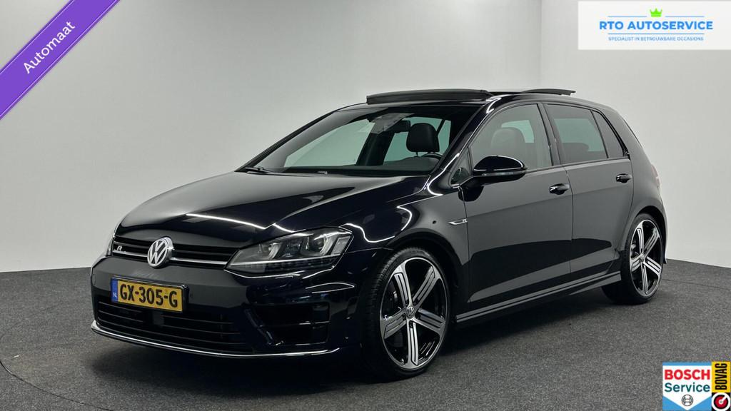 Volkswagen Golf 2.0 TSI R 4Motion PANO LEER ADAPTIEF CRUISE., Auto's, Automaat, Gebruikt, 4 cilinders, Zwart