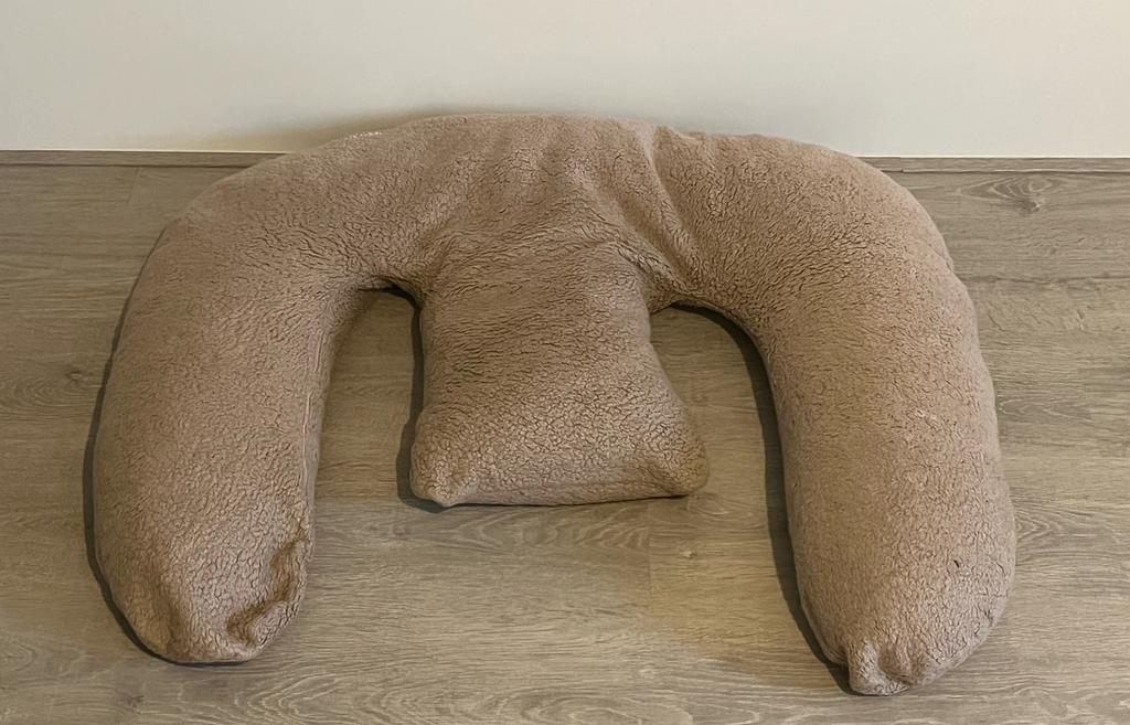 Tweeling voedingskussen Ilmaha - Teddy - Taupe, Ophalen, Gebruikt, Voedingskussen