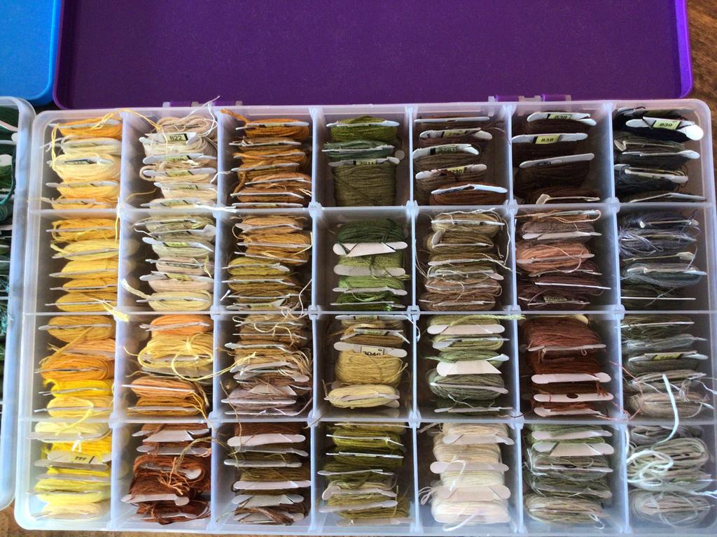 DMC borduurgaren, Hobby en Vrije tijd, Borduren en Borduurmachines, Ophalen of Verzenden, Gebruikt, Handborduren, Borduurgaren of Zijde