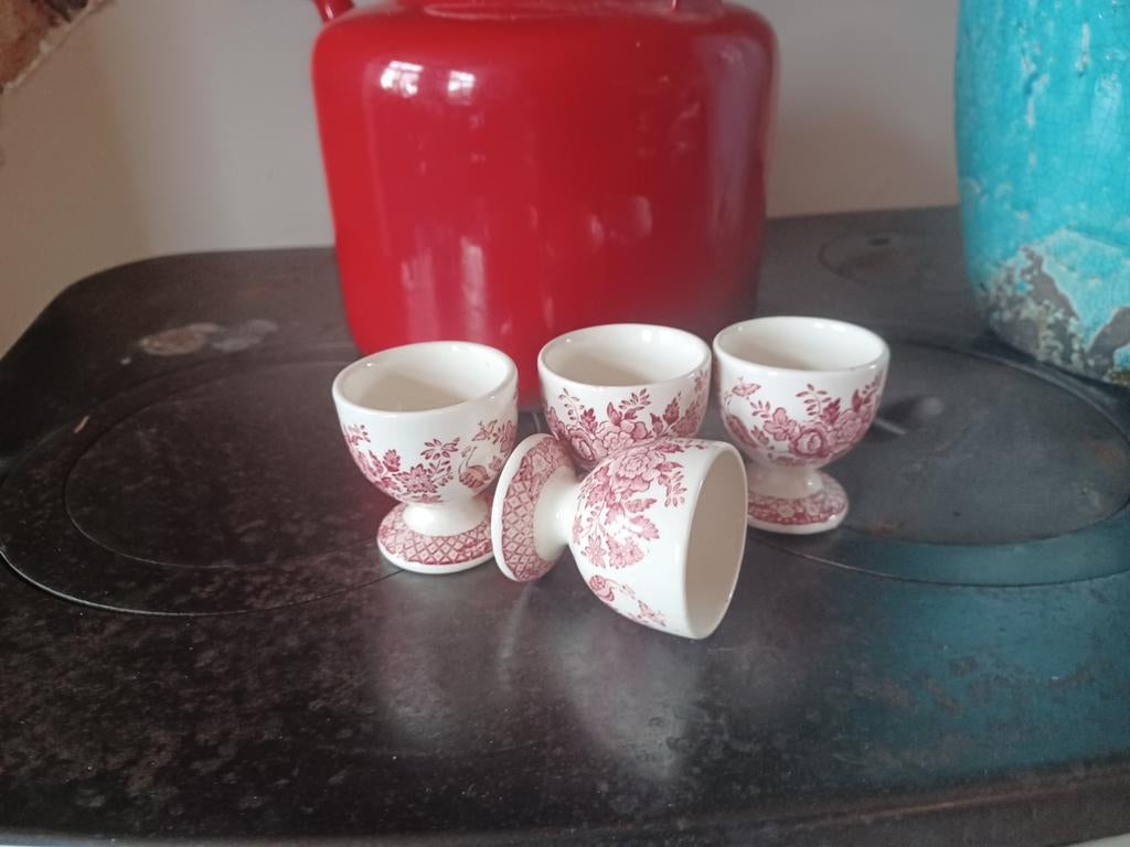 4 eierdopjes mason's stratford england, Ophalen of Verzenden