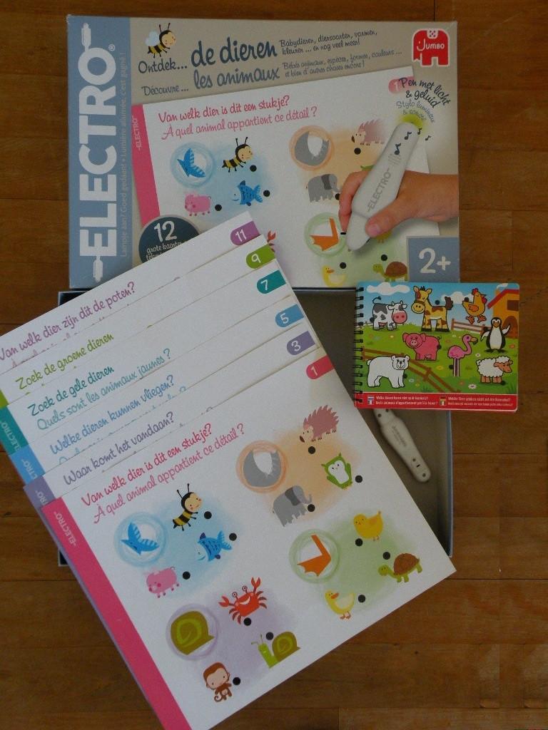 Electro, dieren. Als nieuw.  Met 12 kaarten en een boekje., Kinderen en Baby's, Ophalen of Verzenden, Zo goed als nieuw, Met geluid
