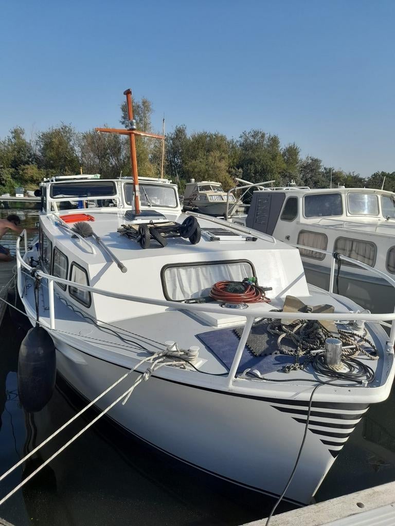 Merwede kruizer en visboot met Yamaha 9.9 pk, Watersport en Boten, Ophalen of Verzenden, Minder dan 10 pk, Tot 6 meter, Polyester