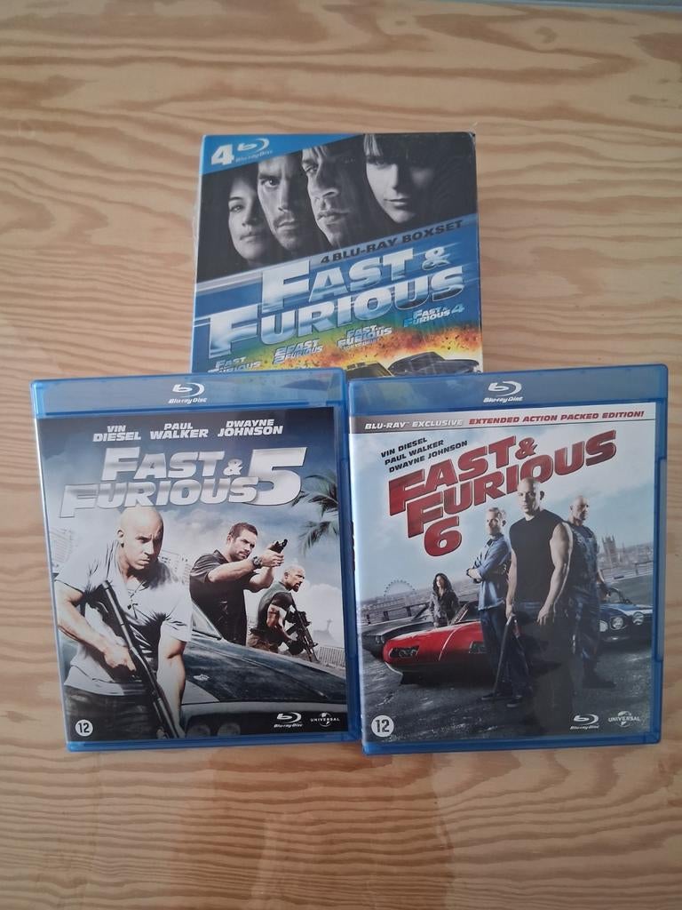 Blueray - de Fast & Furious-filmreeks 1t/m6, Ophalen of Verzenden, Zo goed als nieuw, Actie