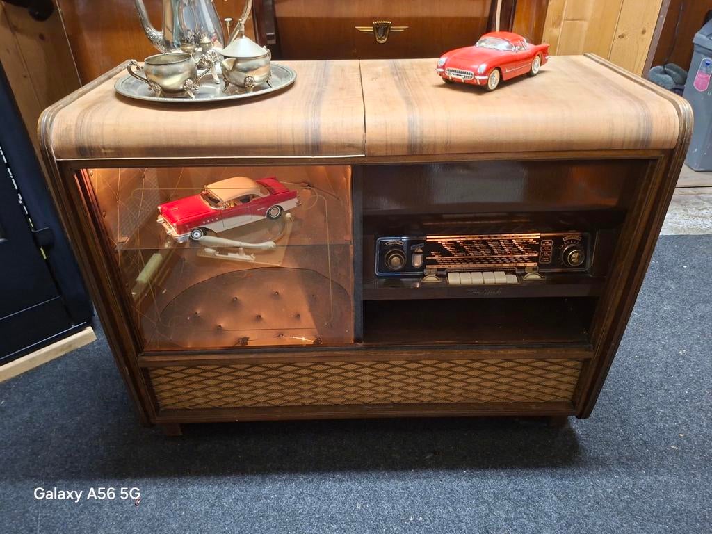 Prachtig radiomeubel van tönfunk met platenspeler, Ophalen of Verzenden