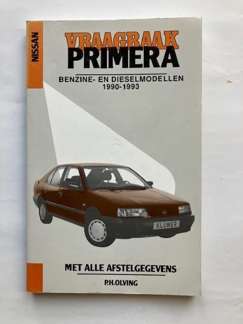 Vraagbaak   Nissan Primera     benzine - diesel  1990 - 1993, Auto diversen, Handleidingen en Instructieboekjes, Ophalen of Verzenden