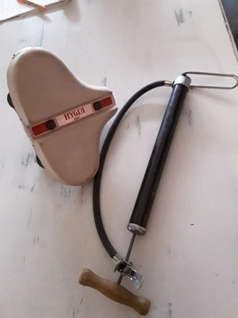 vintage zadel Hygia Lepper. vintage fietspomp, Ophalen of Verzenden