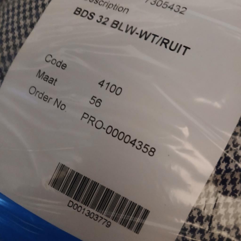 2 koks buizen en een koksbroek nieuw maat 56, Ophalen