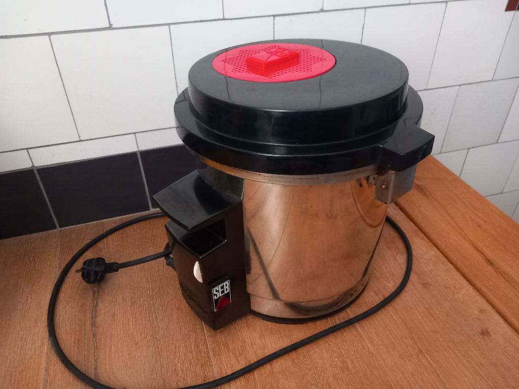 vintage frietpan, friteuse, SEB tefal, rvs, uniek, jaren 70, Ophalen of Verzenden