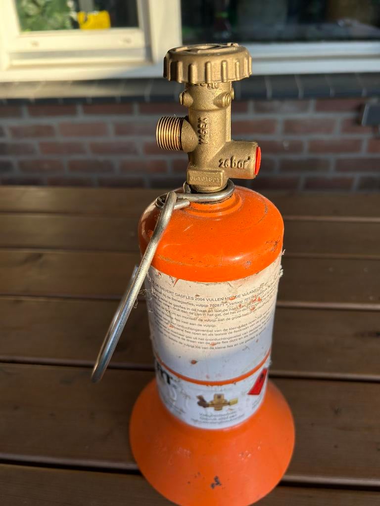 Sievert 2004 Hervulbare Gasfles - GEVULD - 340 gram, Ophalen of Verzenden, Zo goed als nieuw, 250 ampère of meer