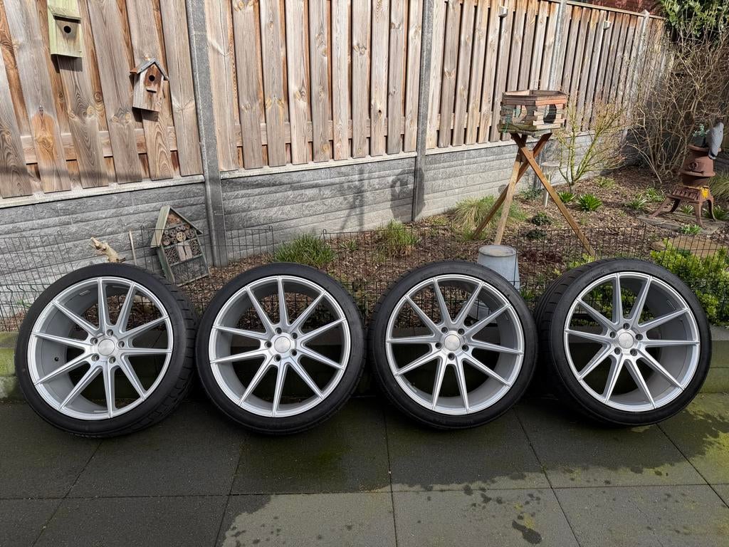 Veemann 21 inch velgen met zomerbanden 5x120, Auto-onderdelen, Banden en Velgen, Gebruikt, 265 mm, Banden en Velgen, Personenwagen