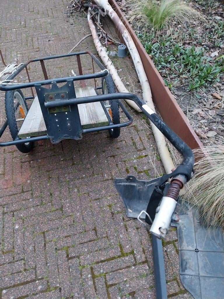 Fietskar, folderkar of viskar, Ophalen, Kinderkar