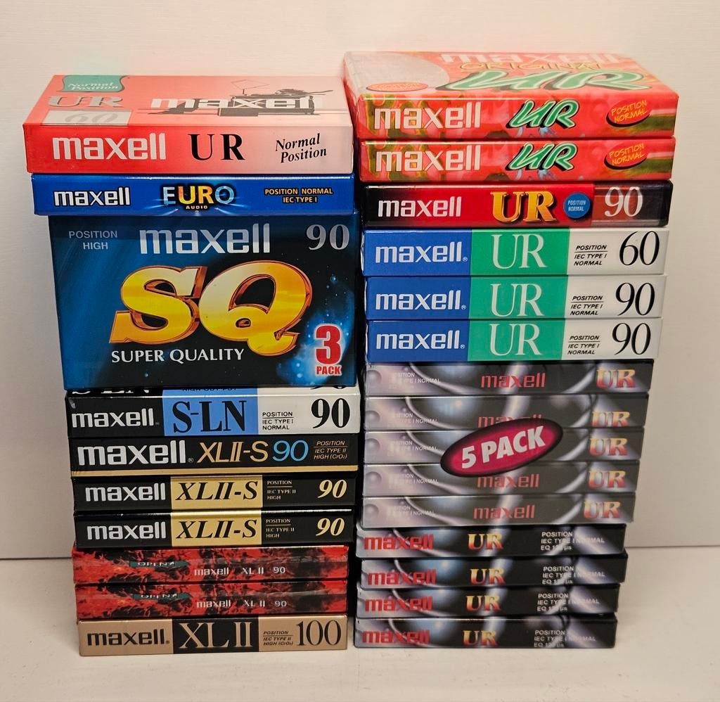 Maxell cassettebandjes verzameling nieuw in seal, Ophalen of Verzenden, Nieuw