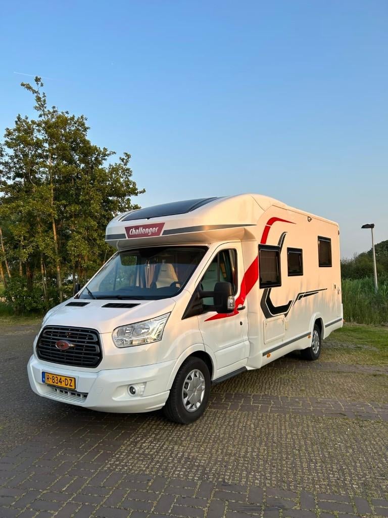 Challenger 288EB Special, 2019 EURO 6, Distributie cpl nieuw, Caravans en Kamperen, Koelkast, Ford, Luifel, Challenger