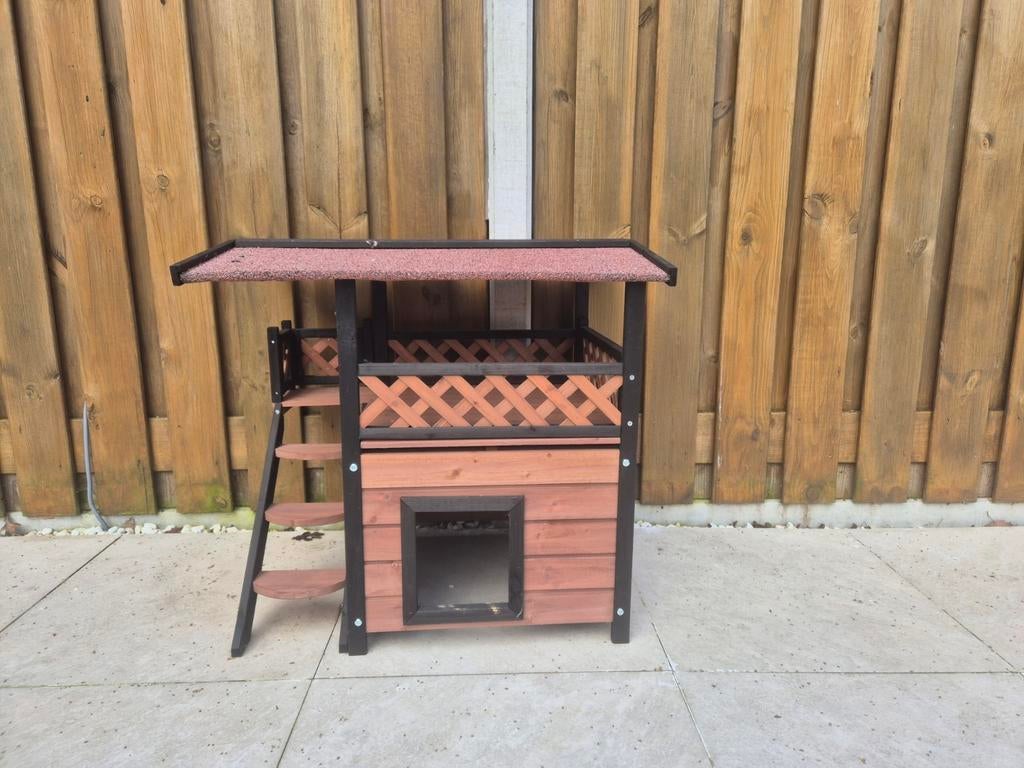 Katten villa, Dieren en Toebehoren, Ophalen, Zo goed als nieuw