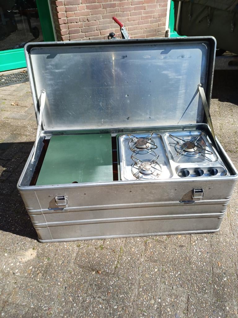 Holtkamper cocoon disselbak met 3-pits gasfornuis, Ophalen