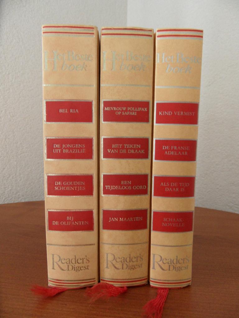 Readers Digest - 3x Het Beste boek, Ophalen of Verzenden, Gelezen