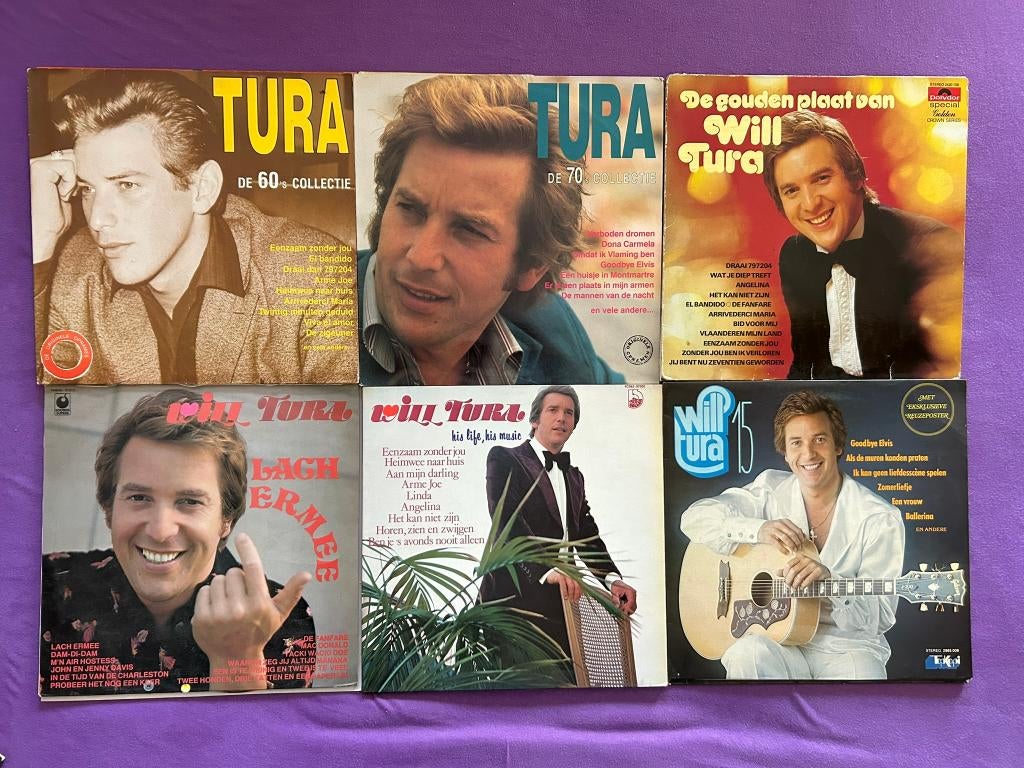18 LP's Will Tura (ook per stuk te koop), Cd's en Dvd's, Vinyl | Nederlandstalig, Ophalen of Verzenden, Gebruikt, 12 inch, Levenslied of Smartlap