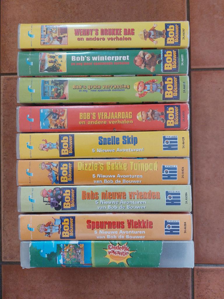 VHS Bob de Bouwer video banden, Alle leeftijden, Ophalen of Verzenden, Gebruikt, Overige typen