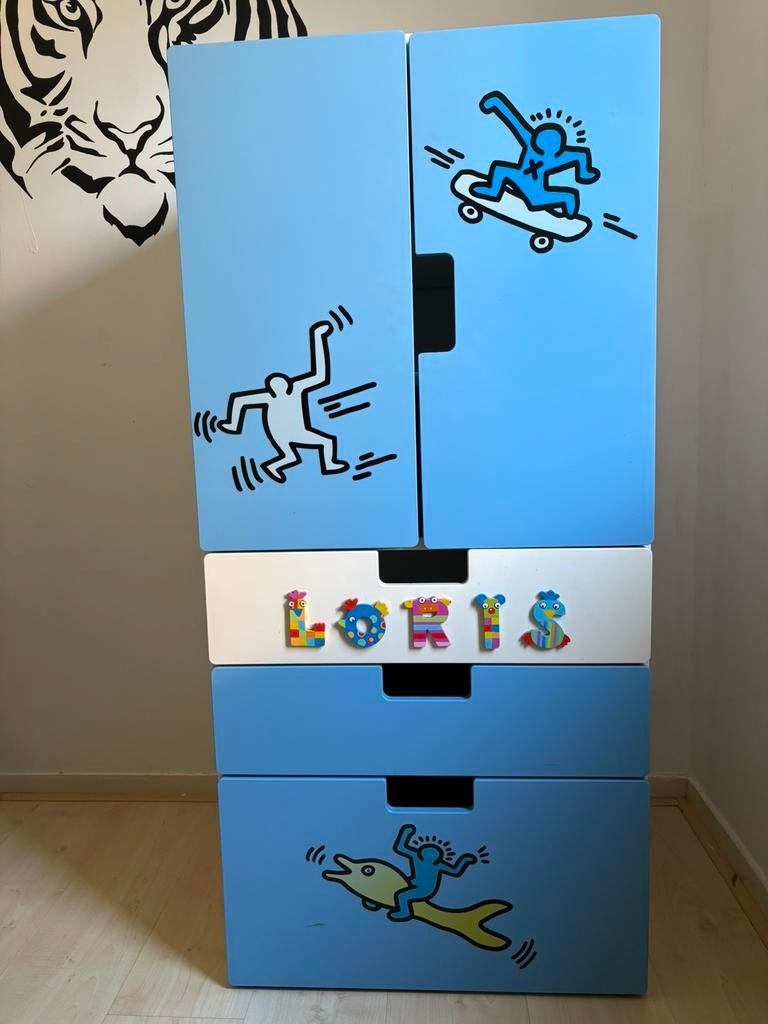 Ikea Stuva kinderkast 130 hoog 50 breed en 50 diep, Gebruikt, 50 tot 70 cm, 105 cm of meer, Ophalen of Verzenden