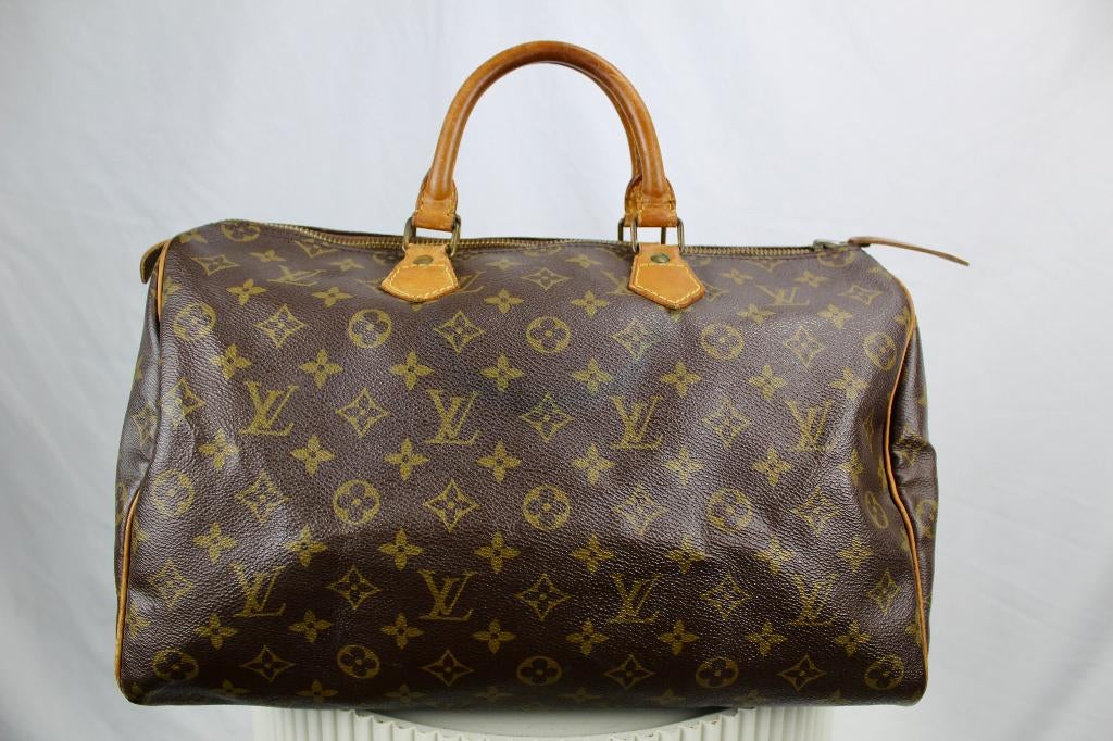 Louis Vuitton Speedy 35 - 1108, Gebruikt, Bruin, Ophalen of Verzenden, Lv