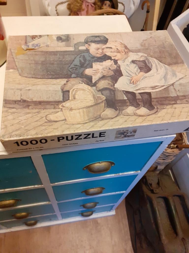 Oude Gouda ot en sien legpuzzel 1000 stukjes compleet, Ophalen of Verzenden