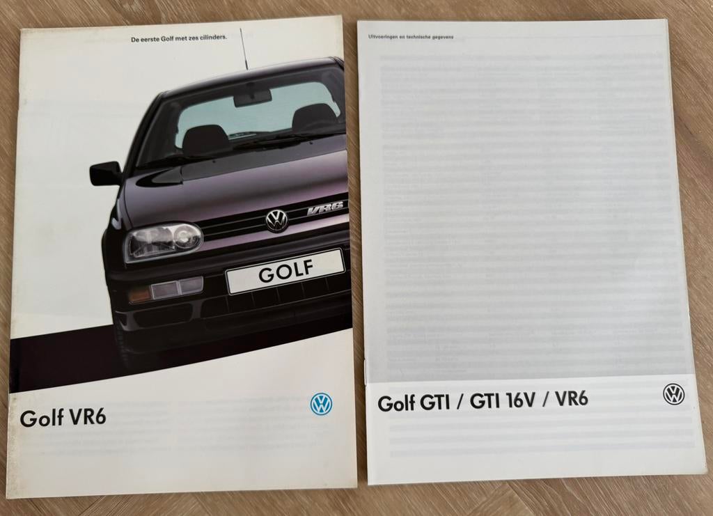 Nederlandse Folder Golf VR6 (1-1993), Ophalen of Verzenden, Nieuw, Overige merken
