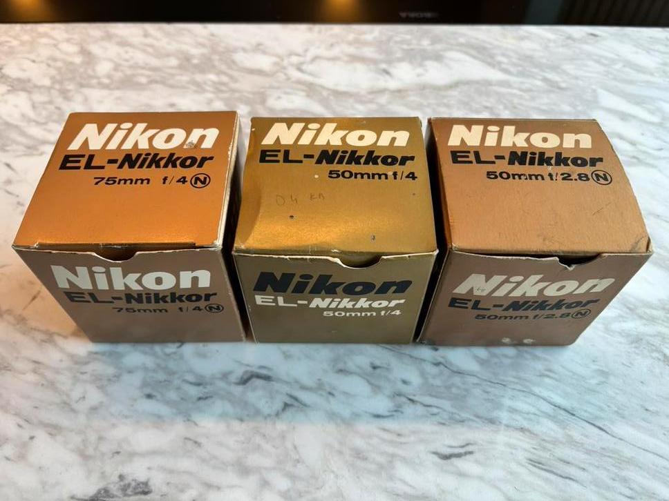 Vergrotings objectieven Nikon en Schneider, Ophalen of Verzenden, Gebruikt