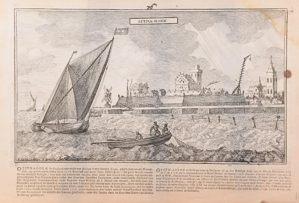 gravure - Ostmahorn - Bouttats - 1661-1680, Ophalen of Verzenden