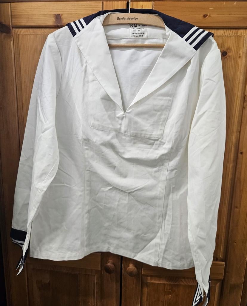 Matrozen hemd Koninklijke Marine uit 1986, Ophalen of Verzenden, Marine, Nederland, Kleding of Schoenen