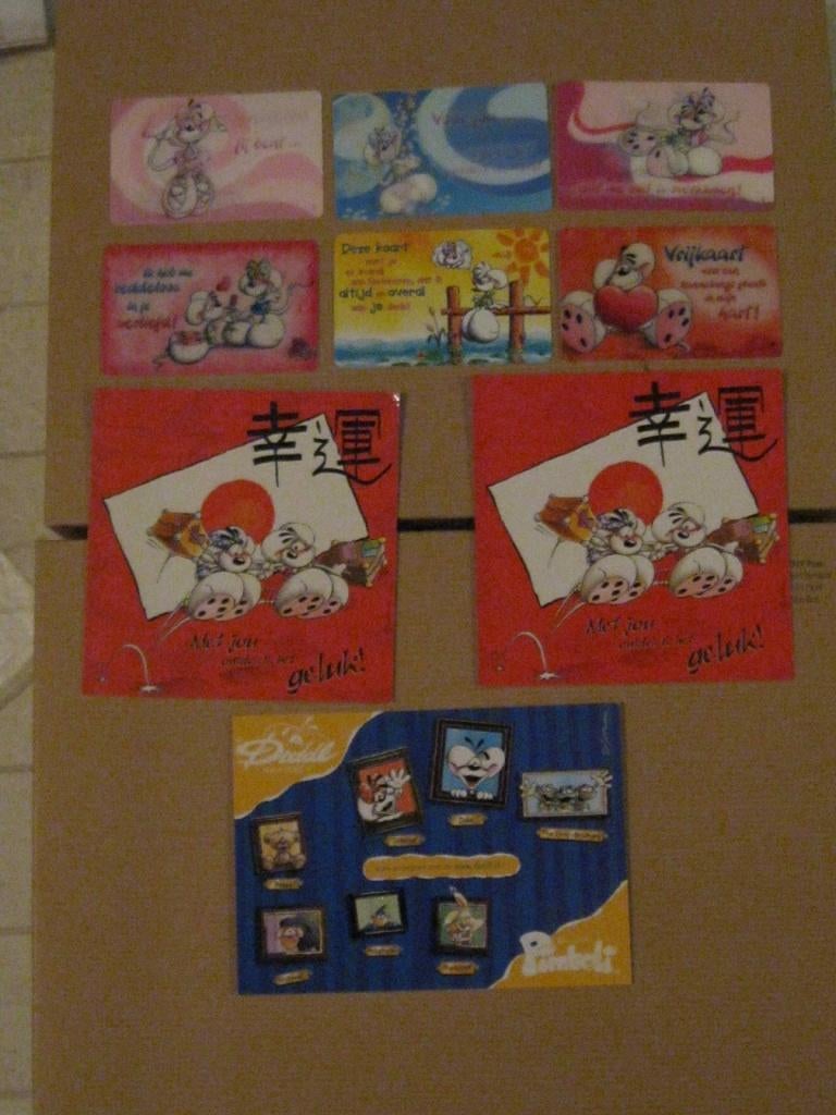 9 nieuwe Diddl kaarten / pasjes, Verzamelen, Diddl, Ophalen of Verzenden, Verschillende figuren, Nieuw, Papier, Kaart of Schrift